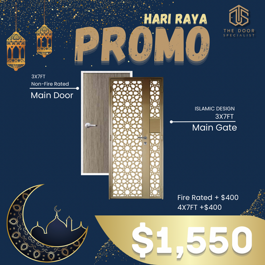 Hari Raya Promo : Main Door + Main Gate ( Islamic Design )