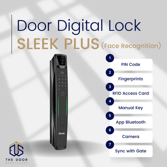 SLEEK PLUS - Door Digital Lock (Face Recognition)