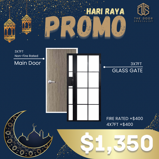 Hari Raya Promo : Main Door + Main Glass Gate