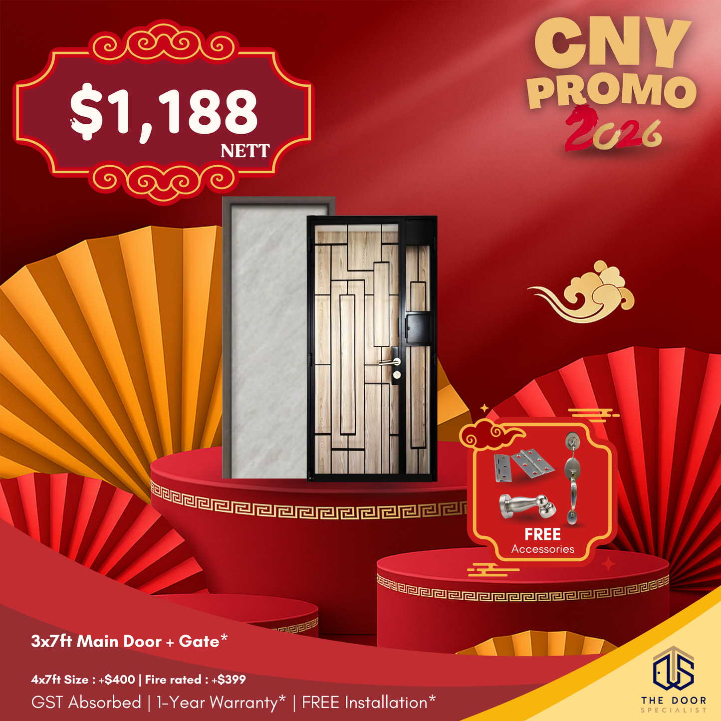 Main Gate + Main Door [CNY Promo]