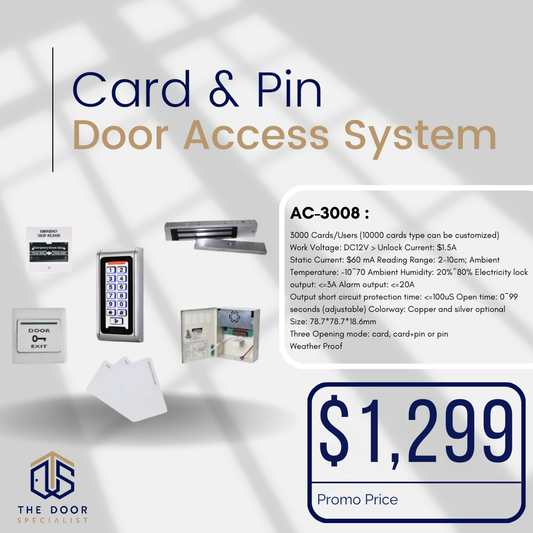 Card & Pin Door Access System ( AC-3008)